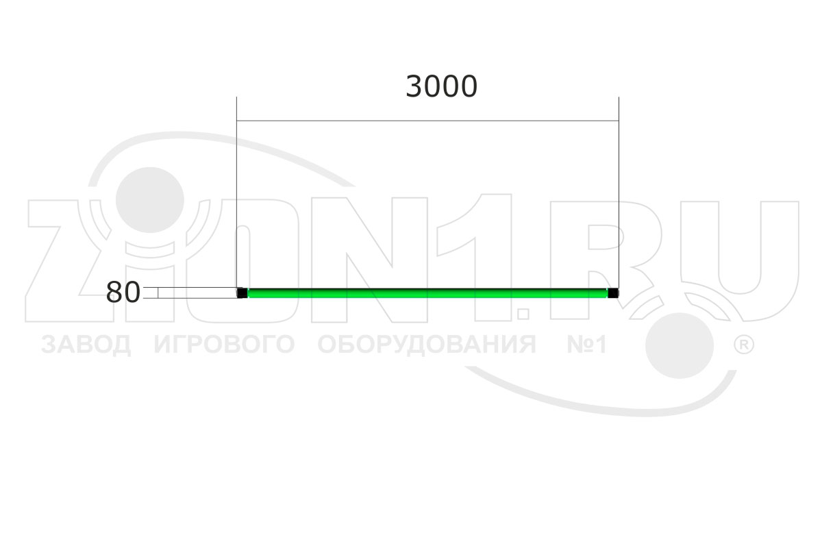 Стойка для чистки ковров Б011 для уличной площадки