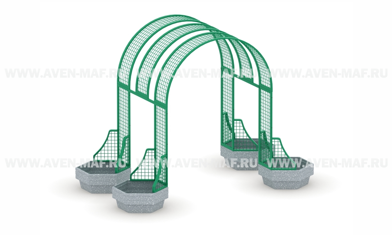 Арка с вазонами В-38/1