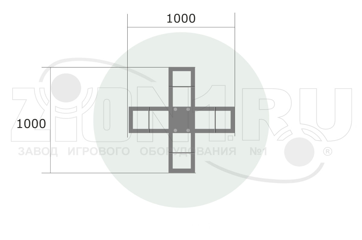 Закладная деталь для каруселей КР013