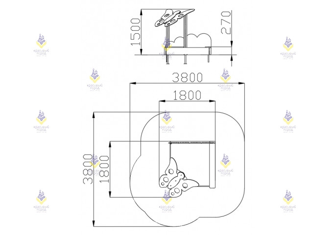 Песочница «Бабочка»