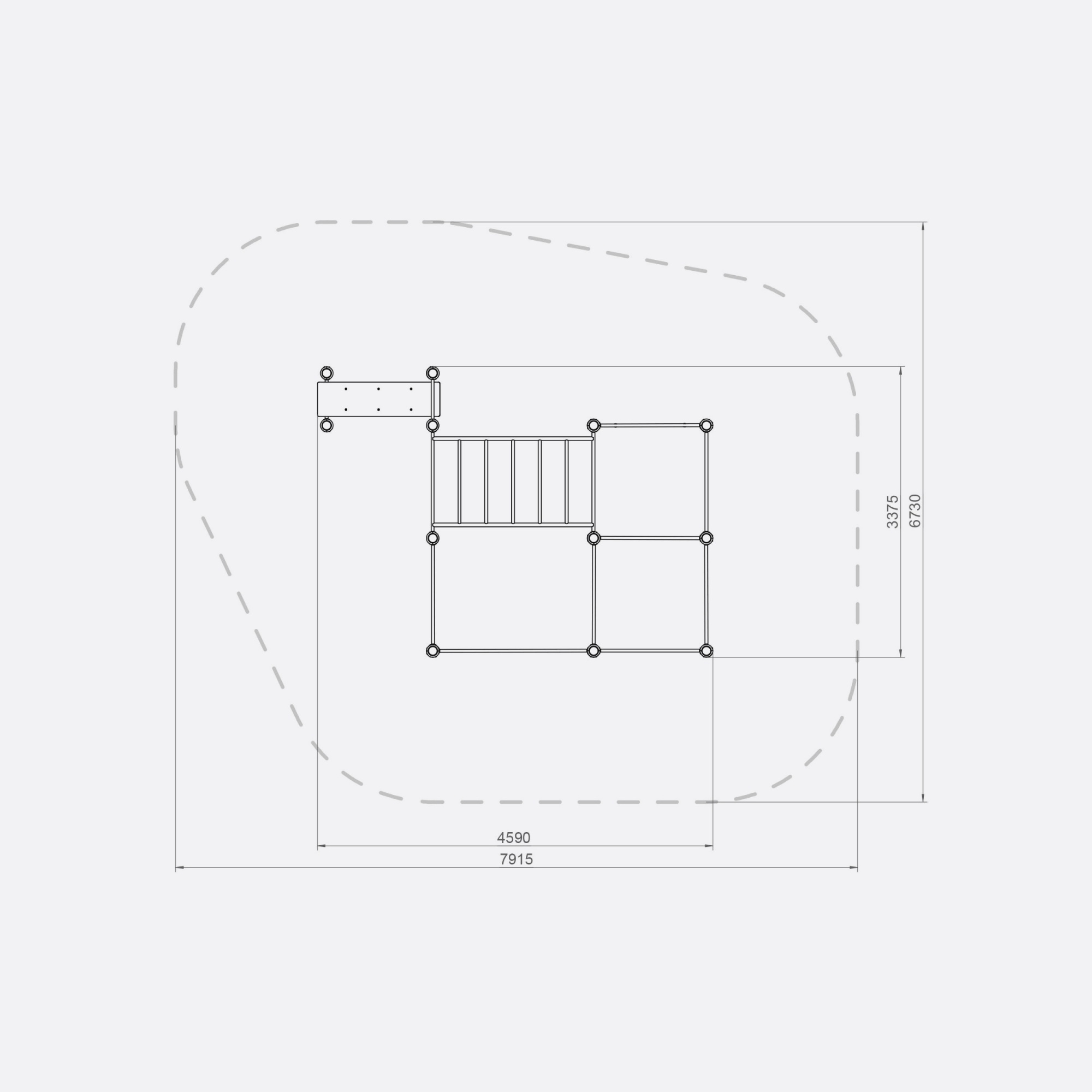 Турник «WO-01.30» для уличной спортивной площадки